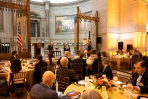 Participants at the National Archives Museum for a keynote discussion on U.S. Foreign Policy (Kaveh Sardari)